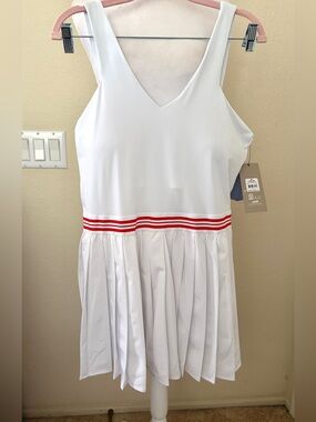 avia knit texture dress | Dresses | Nwt Avia Athletic Xl White Tennis Pickleball Sports Workout RHINESTONES